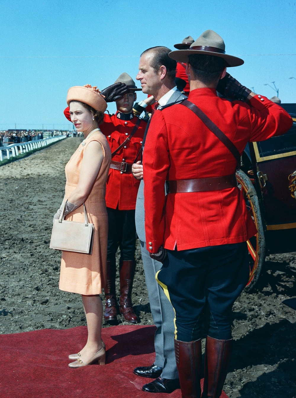 Her Majesty Queen Elizabeth at the 1970 Manitoba Centenniel Derby