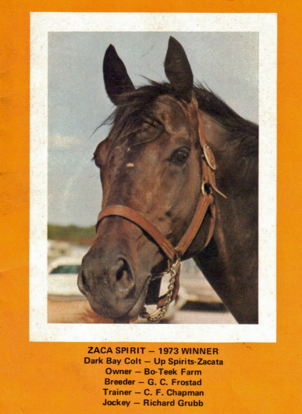 Zaca Spirit. 1973 Manitoba Derby winner.