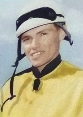 Bobby Stewart, rider of Pool to Market, won six riding titles at the Downs.