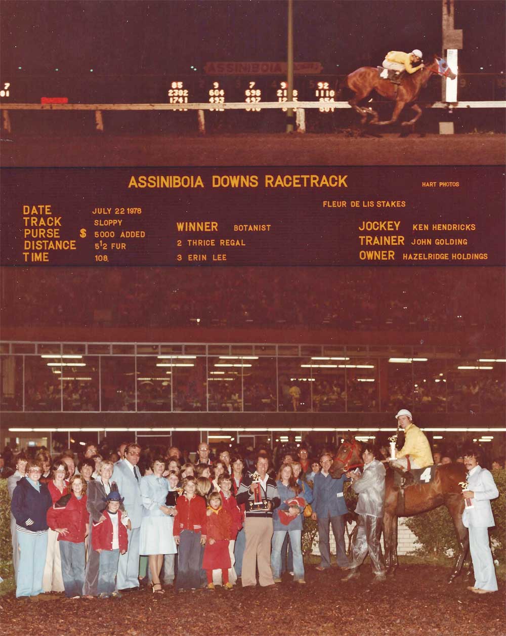 Botanist wins the 1978 Fleur de Lis Stakes for Hazelridge Holdings.