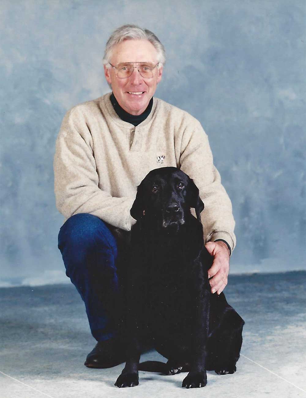 Dr. Norm Elder. A Man and His Dog.