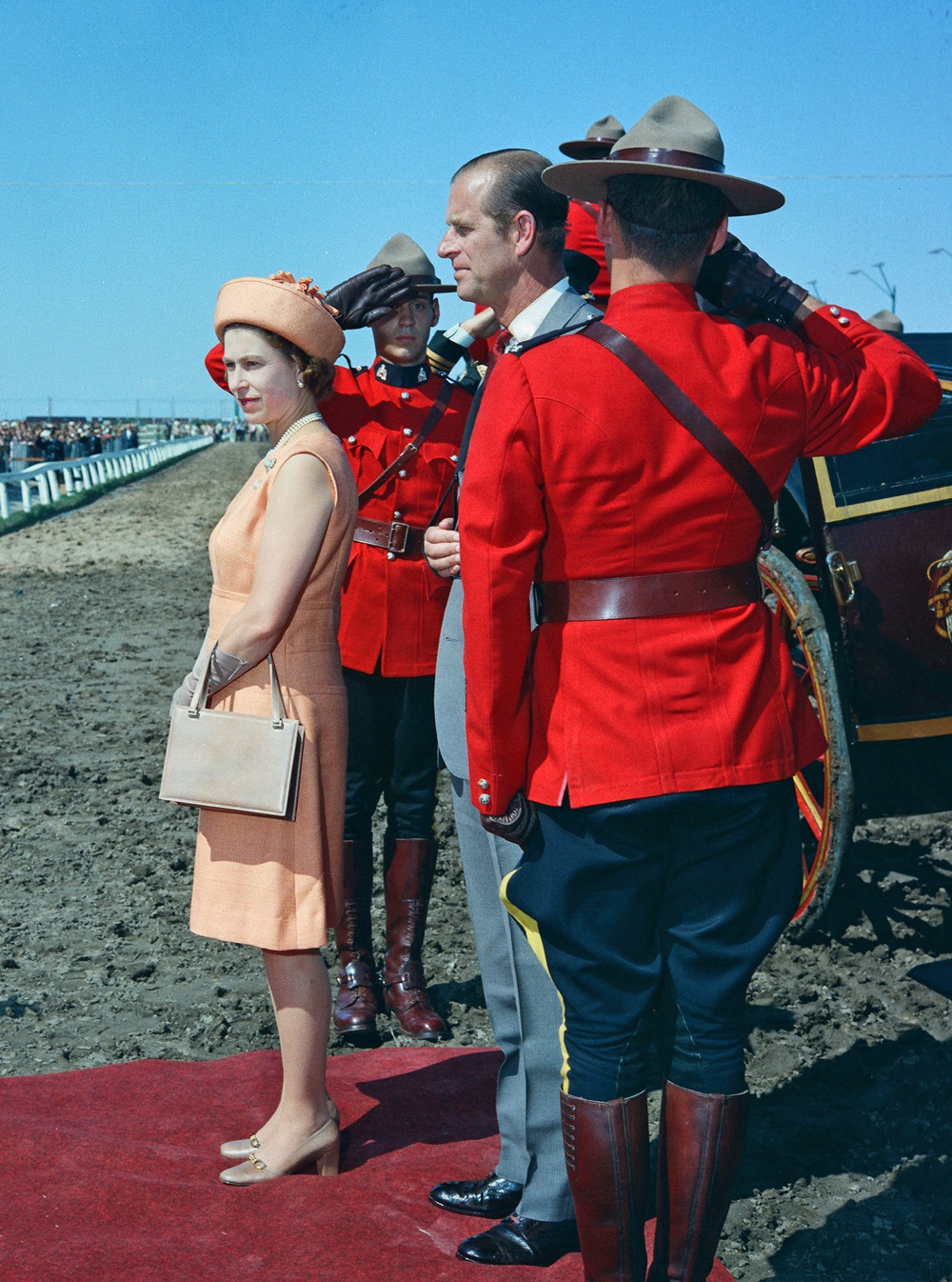 Her Majesty Queen Elizabeth II at Assiniboia Downs for the 1970 Manitoba Derby.