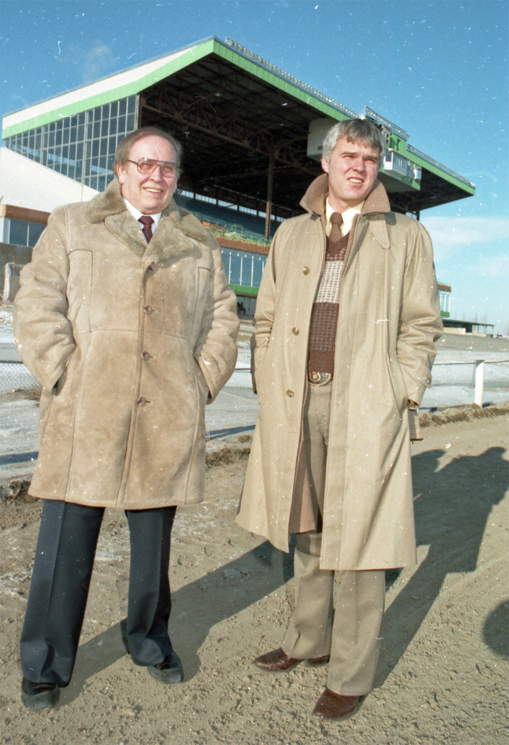 Jim Wright (left) with son Bob.