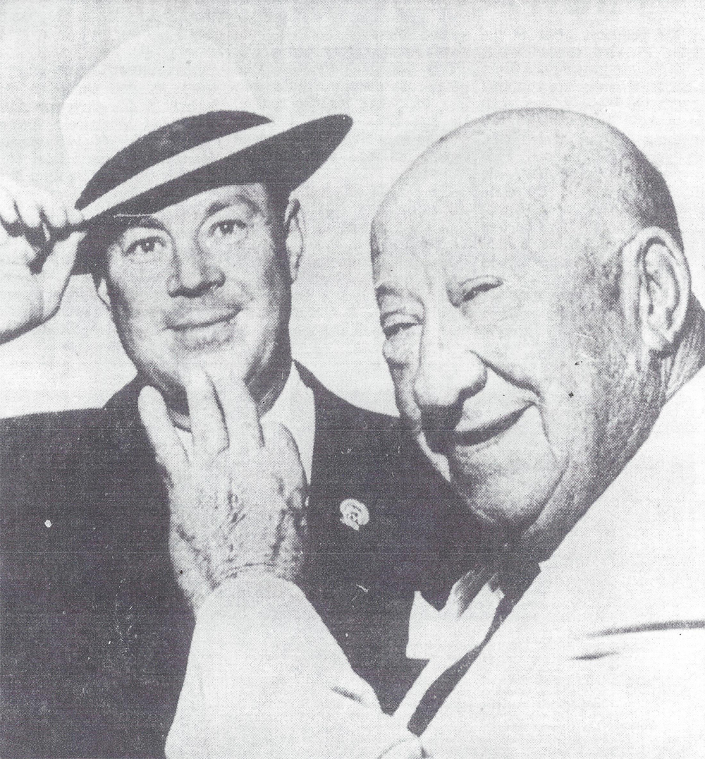 Judge George Schilling (right) with Scotty Kennedy 