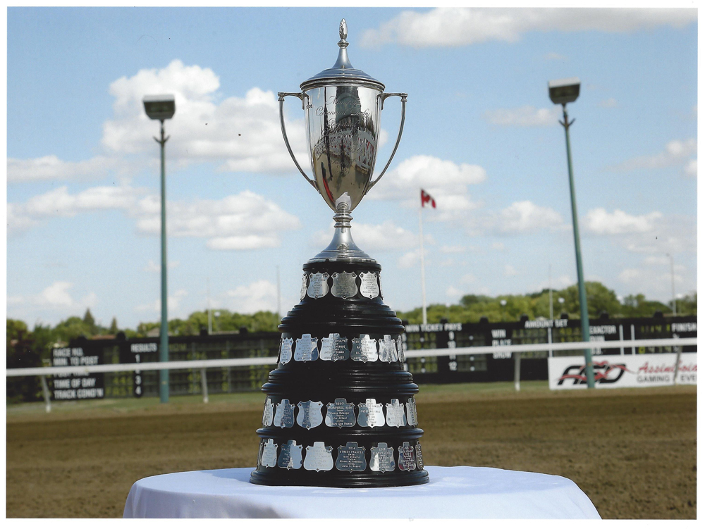 The Queen's Cup. Presented to the Manitoba Derby winner for 54 years.