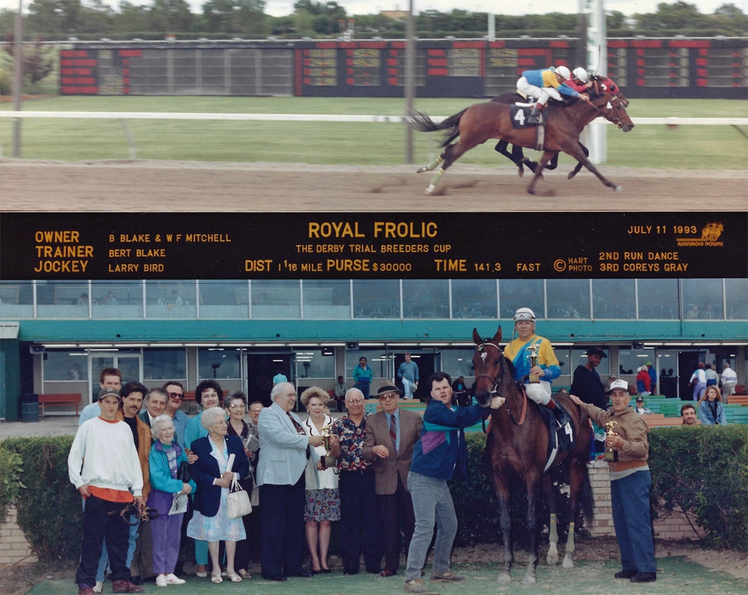 Royal Frolic wins the Derby Trial. July 11, 1993.