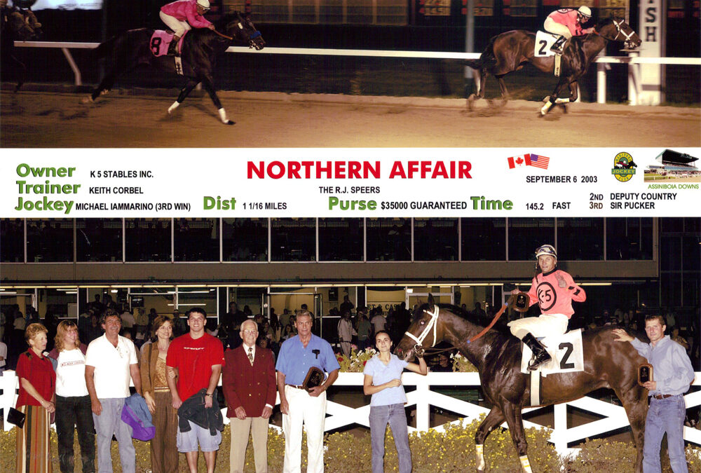 The Speers. A Modern Day History. Assiniboia Downs Resurrects RJ’s Race.